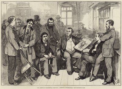 The American Presidential Election, a Sketch at Washington by Felix Regamey